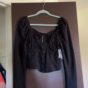 Black free people blouse